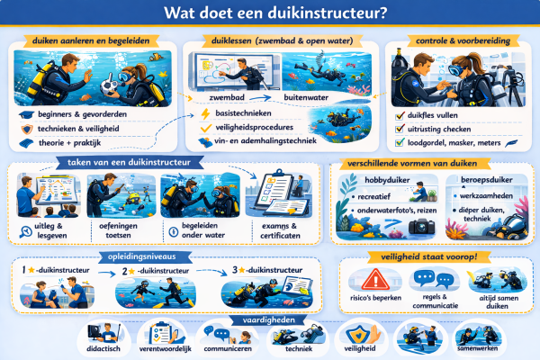 Alles over het beroep duikinstructeur Wat doet een duikinstructeur